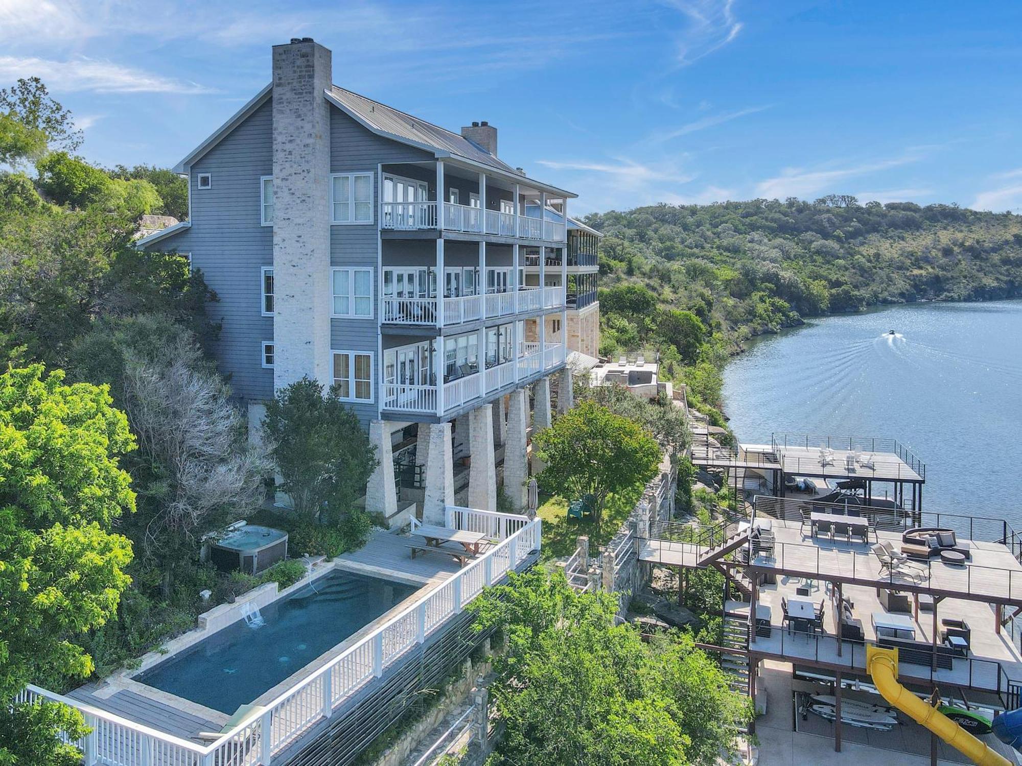 Luxury Lake Marble Falls House With Swimming Pool Hot Tub And Private Boat Slip 外观 照片